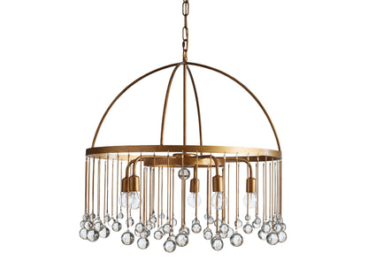 Aubrey Crystal Ball Tiered Round Chandelier