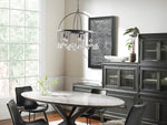 Aubrey Crystal Ball Tiered Round Chandelier