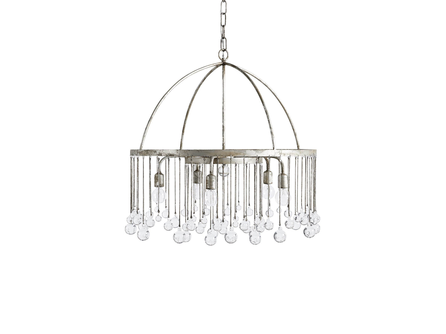 Aubrey Crystal Ball Tiered Round Chandelier