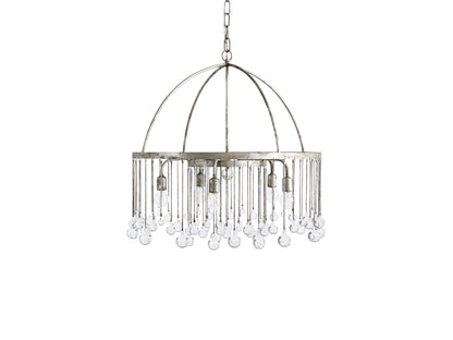 Aubrey Crystal Ball Tiered Round Chandelier