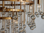 Aubrey Crystal Ball Tiered Round Chandelier