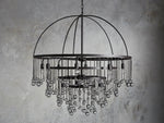 Aubrey Crystal Ball Tiered Round Chandelier