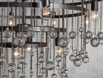 Aubrey Crystal Ball Tiered Round Chandelier