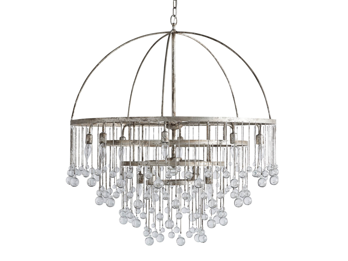 Aubrey Crystal Ball Tiered Round Chandelier