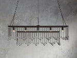 Aubrey Crystal Ball Rectangular Chandelier