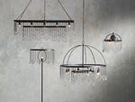 Aubrey Crystal Ball Rectangular Chandelier