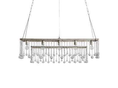Aubrey Crystal Ball Rectangular Chandelier
