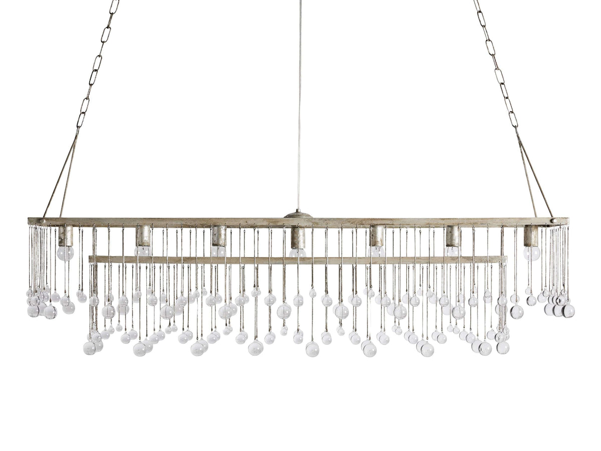 Aubrey Crystal Ball Rectangular Chandelier