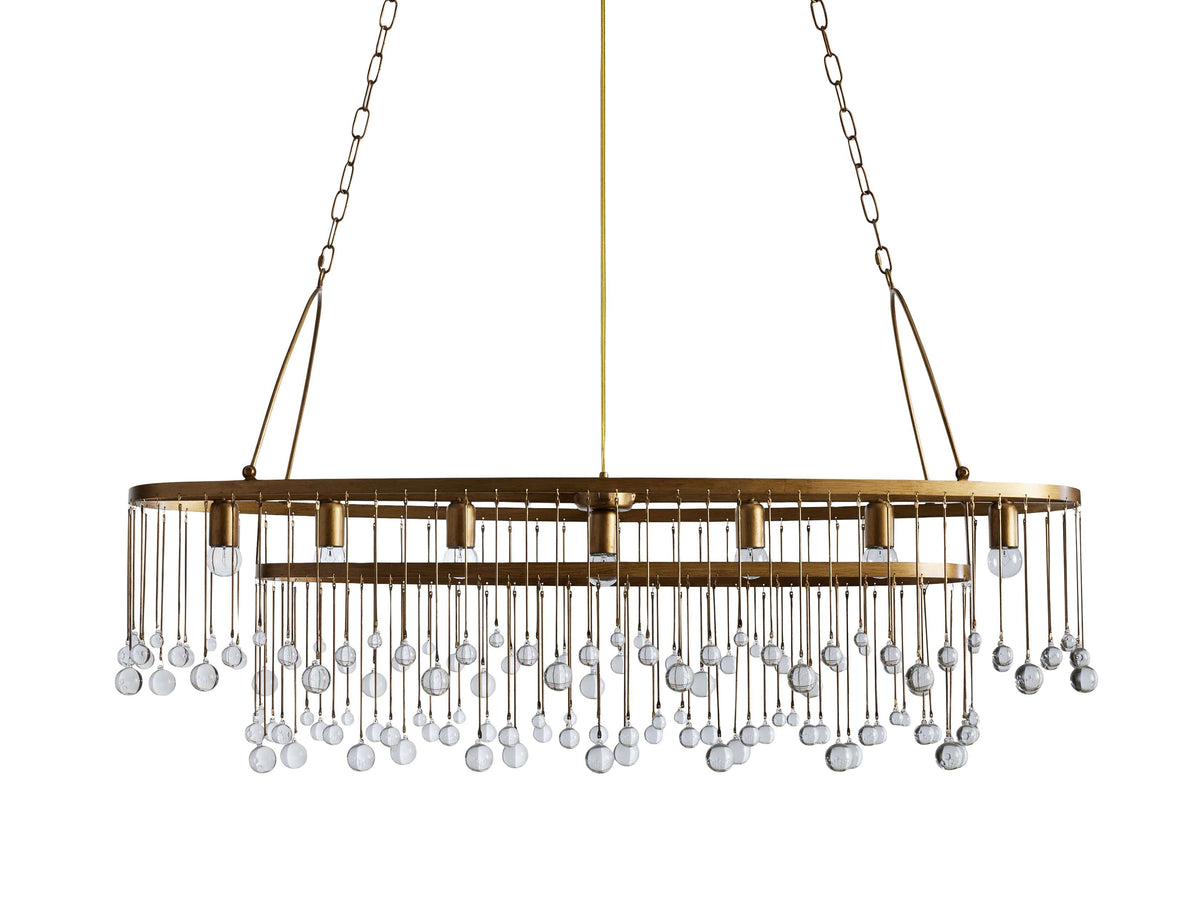 Aubrey Crystal Ball Oval Chandelier