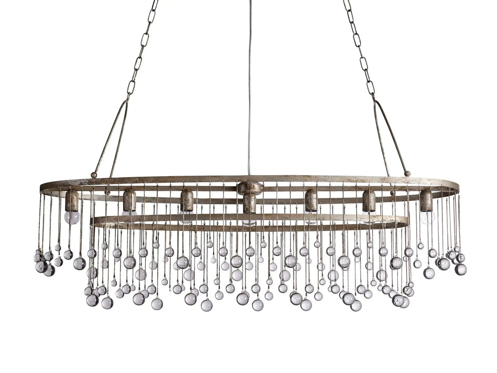Aubrey Crystal Ball Oval Chandelier