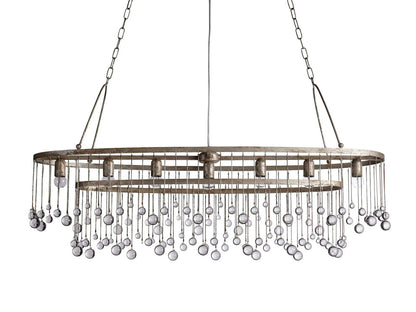Aubrey Crystal Ball Oval Chandelier