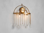 Aubrey Crystal Ball Wall Sconce