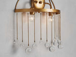 Aubrey Crystal Ball Wall Sconce