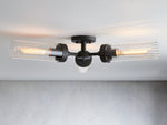 Andreas Modern Glass Flush Mount