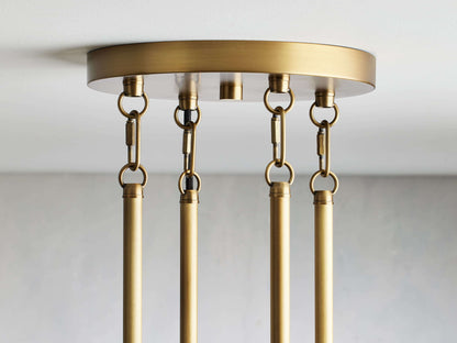 Andreas Modern Glass Round Chandelier