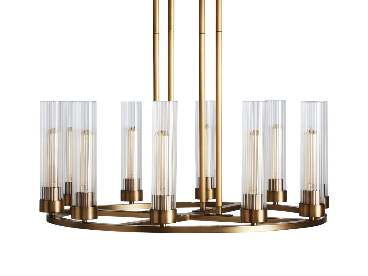 Andreas Modern Glass Round Chandelier
