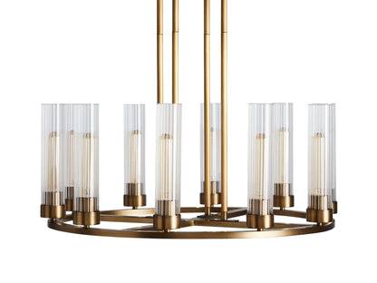 Andreas Modern Glass Round Chandelier