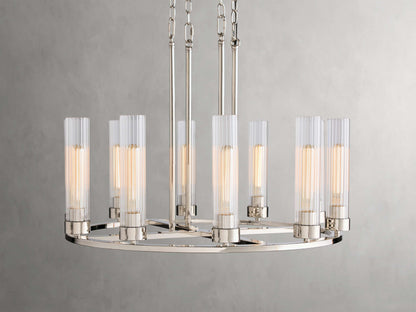 Andreas Modern Glass Round Chandelier