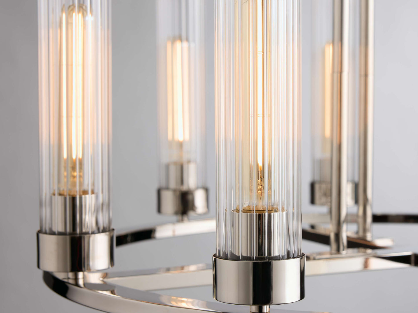 Andreas Modern Glass Round Chandelier