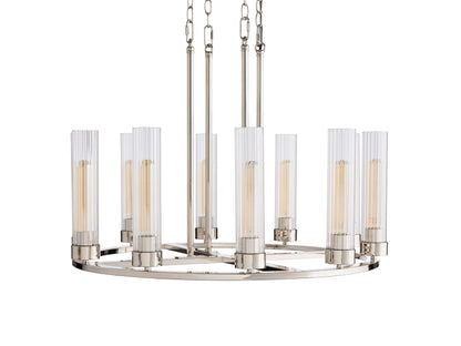 Andreas Modern Glass Round Chandelier