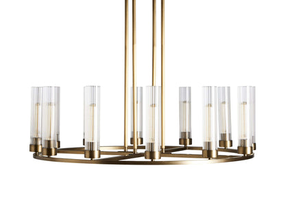 Andreas Modern Glass Round Chandelier