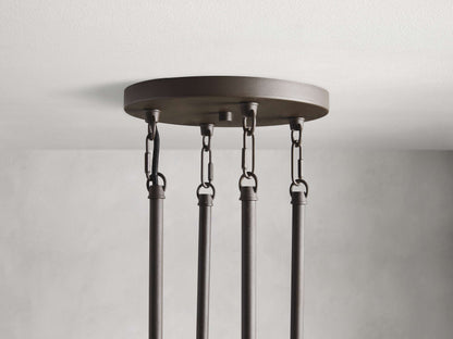 Andreas Modern Glass Round Chandelier