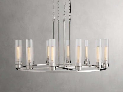 Andreas Modern Glass Round Chandelier