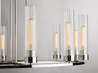 Andreas Modern Glass Round Chandelier