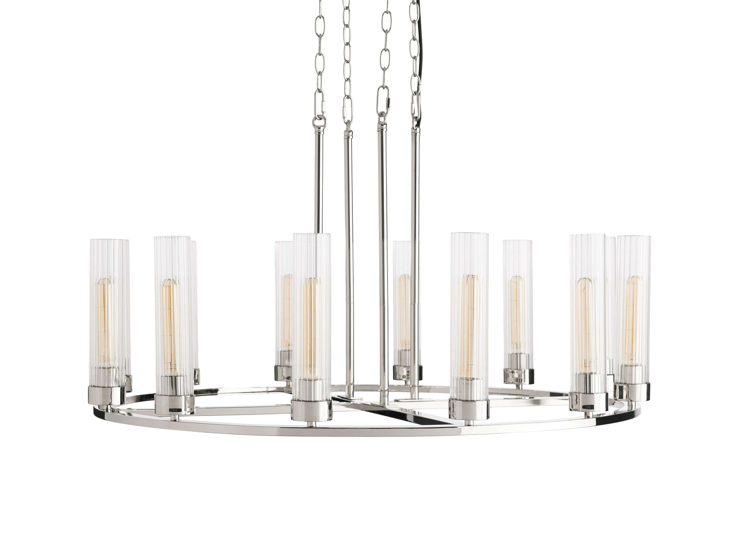 Andreas Modern Glass Round Chandelier