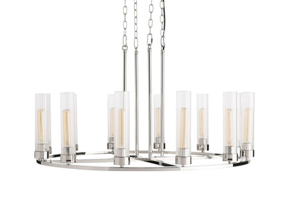 Andreas Modern Glass Round Chandelier