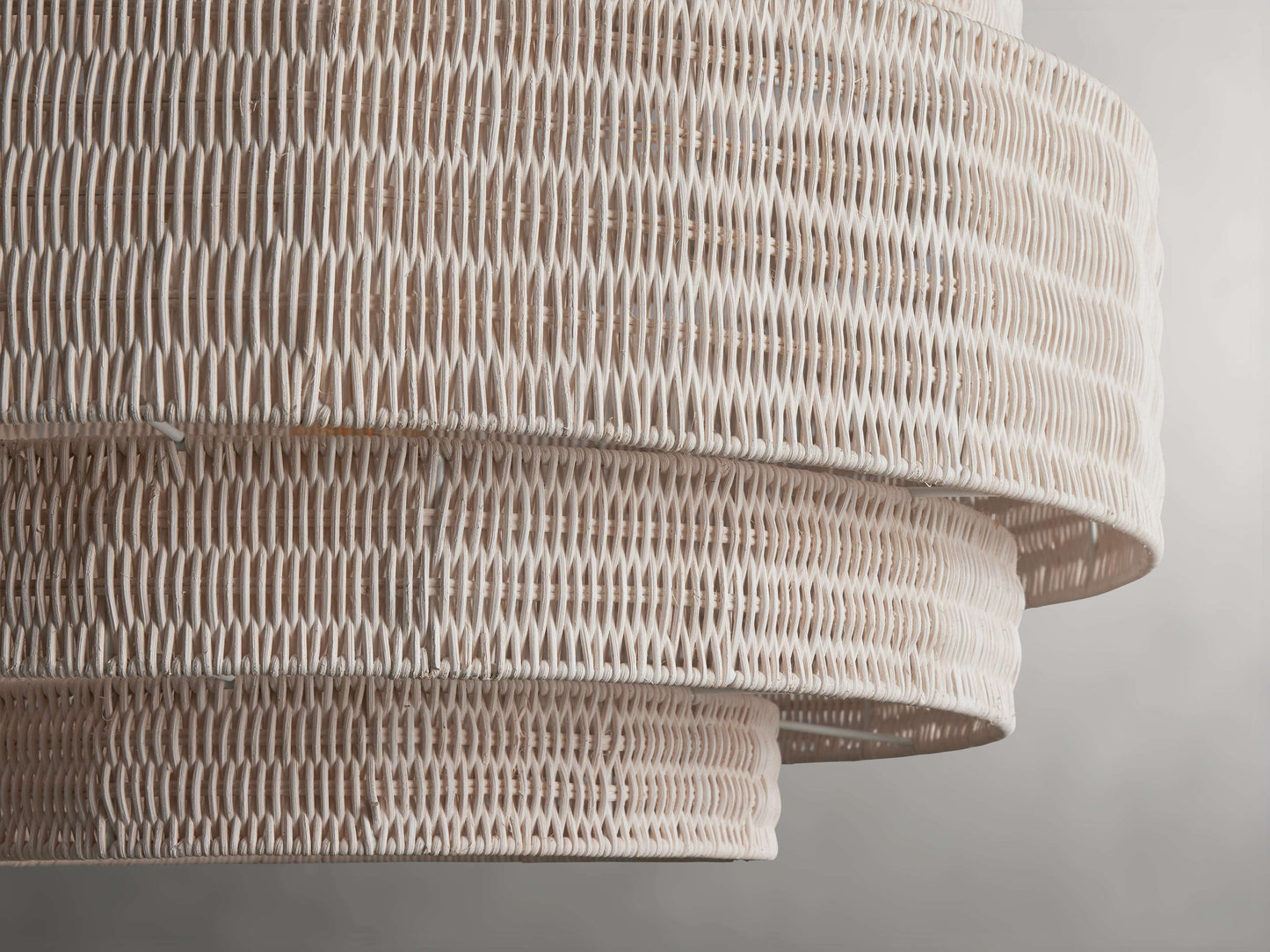 Paloma Handcrafted Rattan Tiered Chandelier