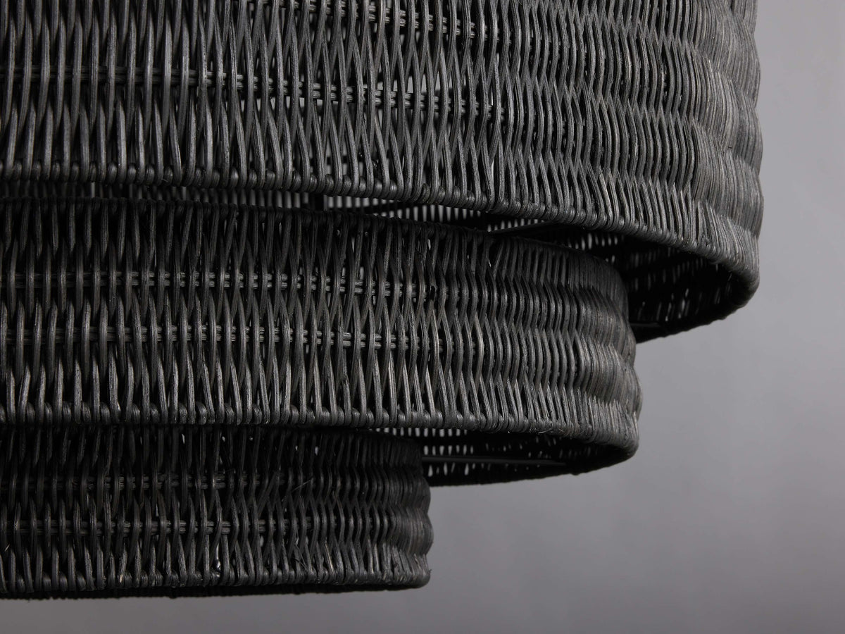 Paloma Handcrafted Rattan Tiered Chandelier