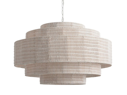 Paloma Handcrafted Rattan Tiered Chandelier