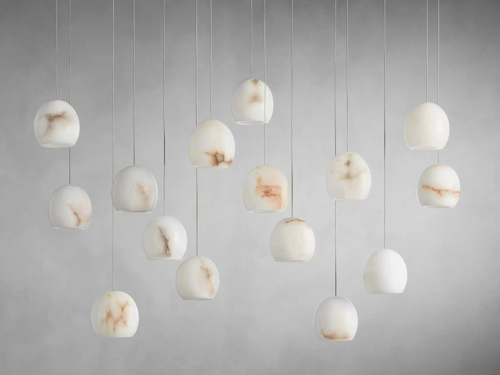 Arica Natural Alabaster Linear Chandelier