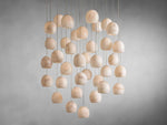 Arica Natural Alabaster Round Chandelier