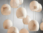 Arica Natural Alabaster Round Chandelier