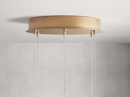 Arica Natural Alabaster Round Chandelier