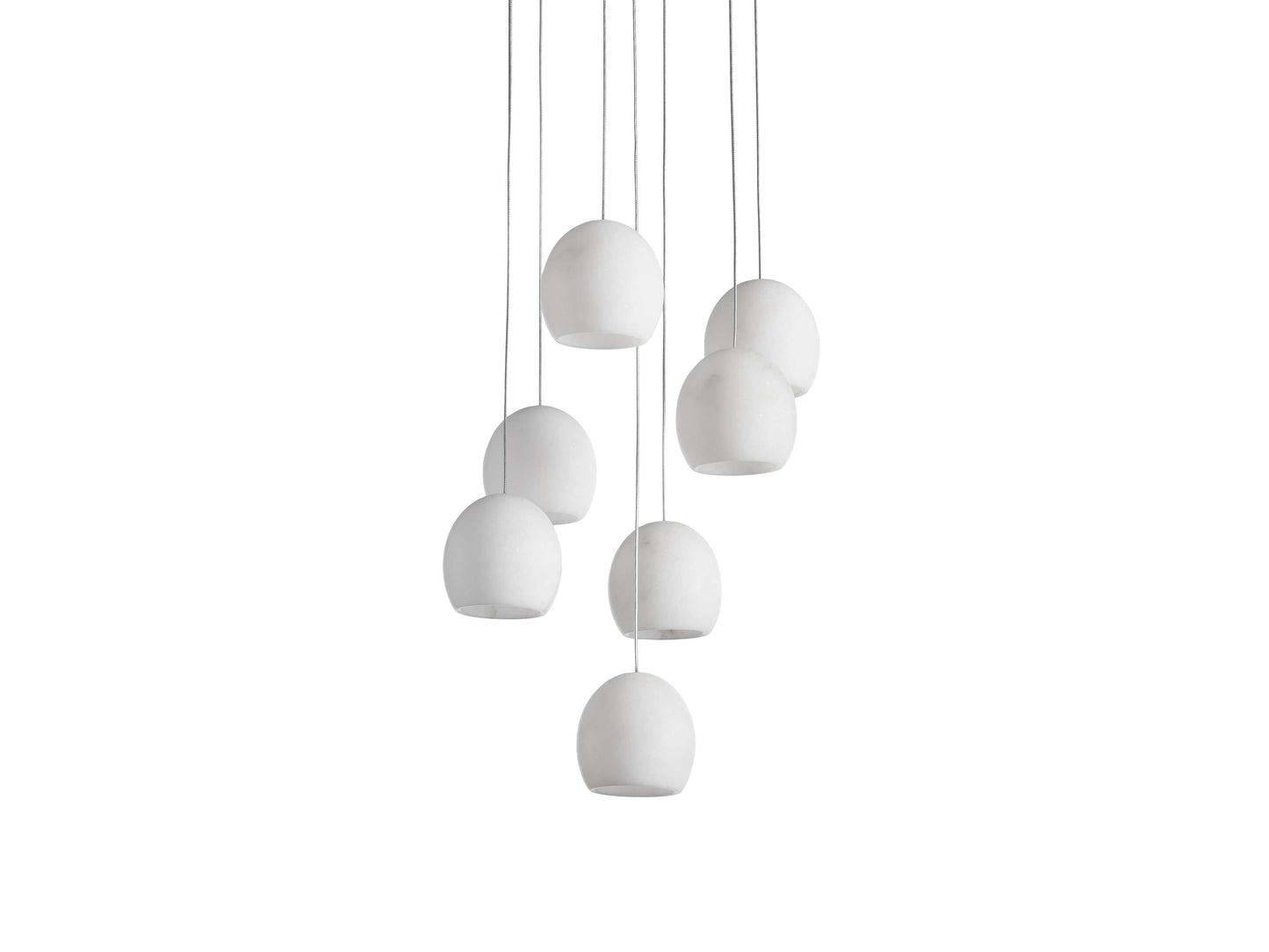 Arica Natural Alabaster Round Chandelier