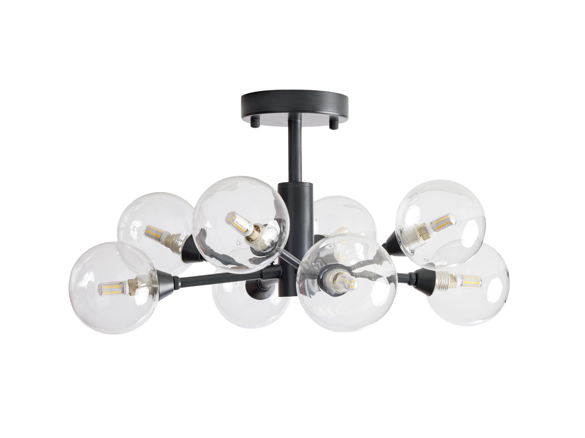 Apollo Modern Glass Ball Flush Mount