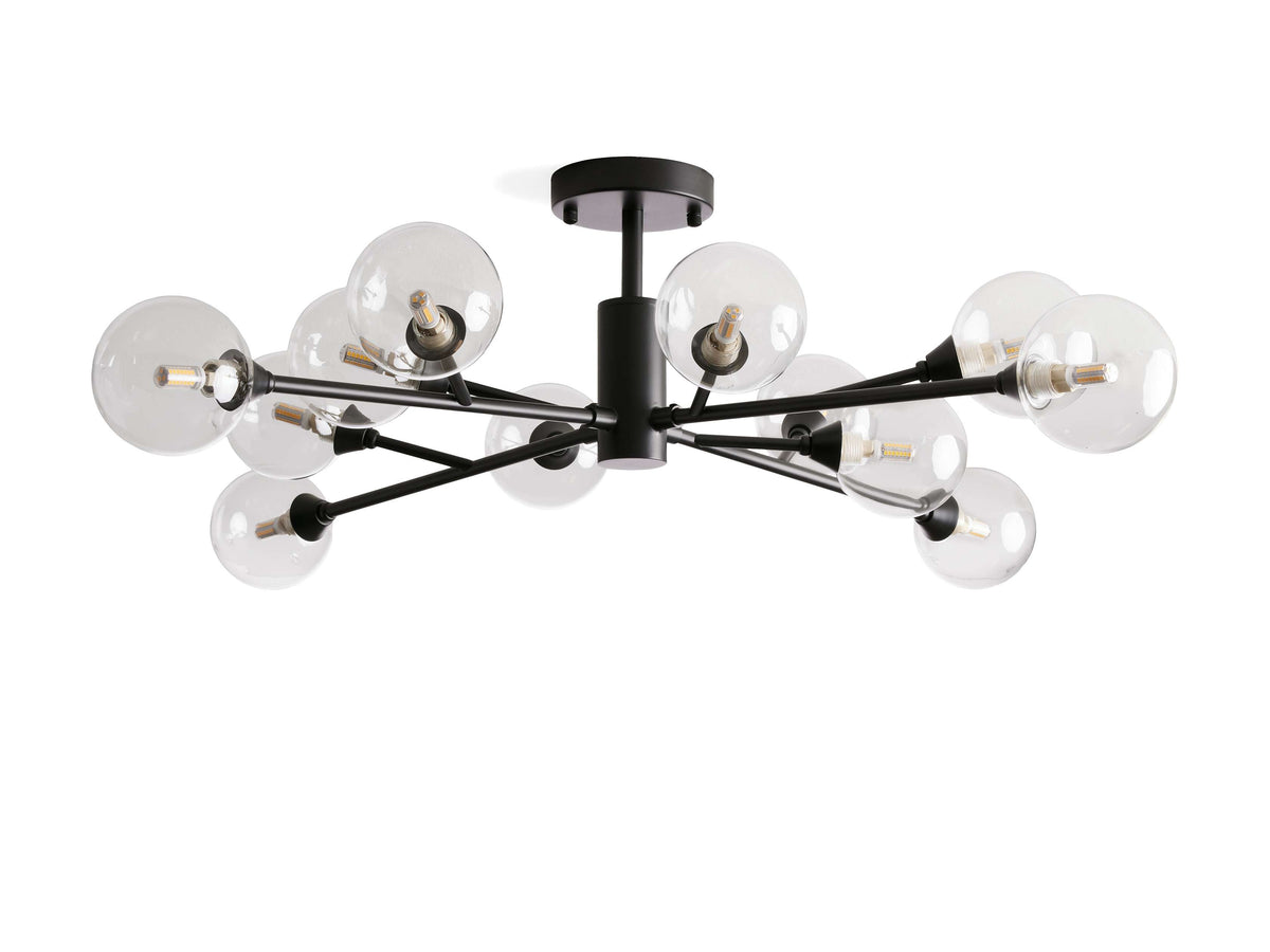 Apollo Modern Glass Ball Flush Mount