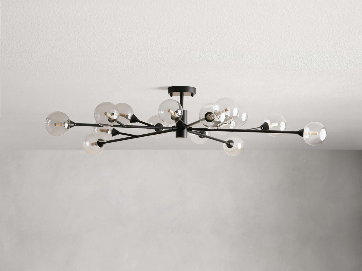 Apollo Modern Glass Ball Flush Mount