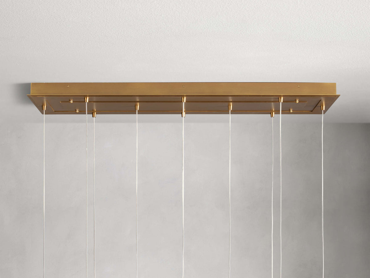 Casen Artisanal Glass Linear Chandelier