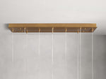 Casen Modern Satin Crystal Linear Chandelier