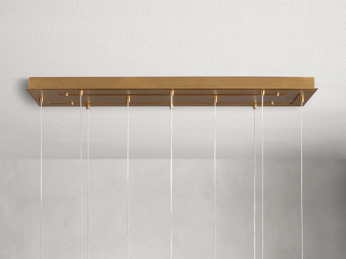Casen Modern Satin Crystal Linear Chandelier