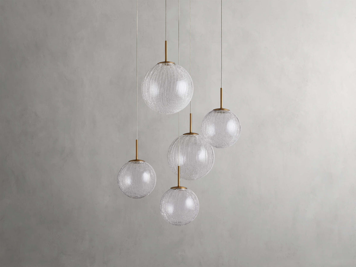 Casen Artisanal Glass Round Chandelier