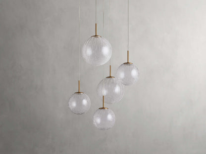 Casen Artisanal Glass Round Chandelier