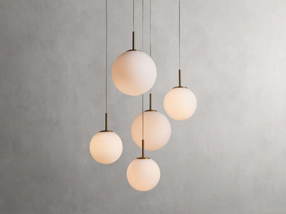 Casen Artisanal Glass Round Chandelier
