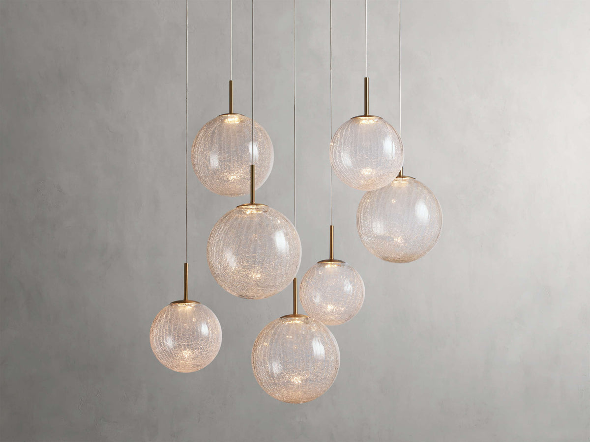Casen Artisanal Glass Round Chandelier
