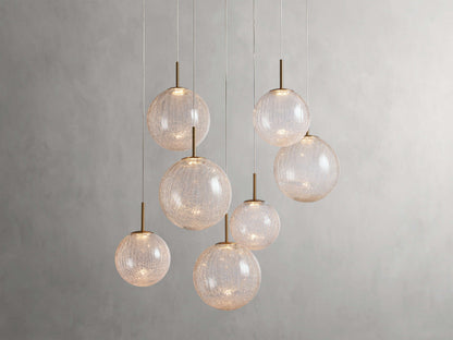 Casen Artisanal Glass Round Chandelier