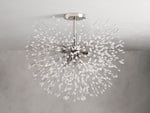 Dandelion Whimsical Crystal Flush Mount